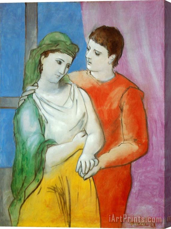 Pablo Picasso Masterworks of Art The Lovers Stretched Canvas Painting / Canvas Art