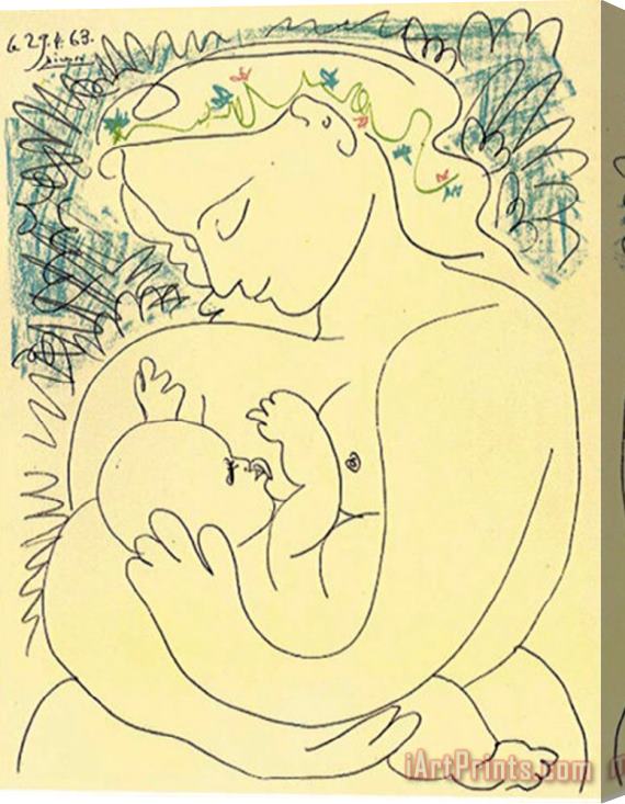 Pablo Picasso Maternity Stretched Canvas Print / Canvas Art