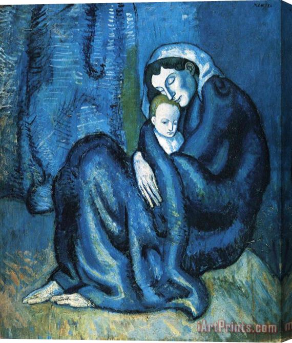 Pablo Picasso Mother And Child 1902 Stretched Canvas Painting / Canvas Art