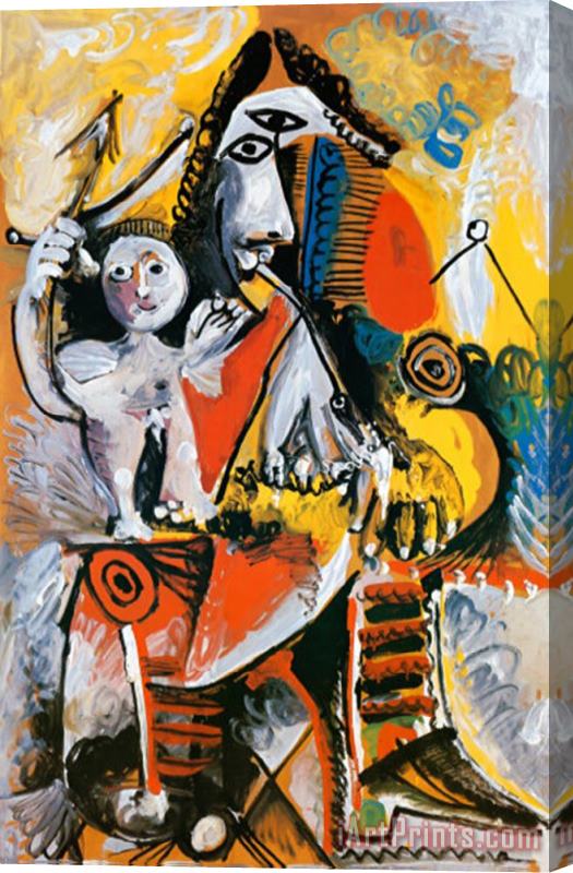 Pablo Picasso Musketeer And Cupid C 1969 Stretched Canvas Print / Canvas Art
