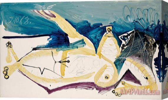 Pablo Picasso Nu Couche a La Libellule Stretched Canvas Painting / Canvas Art