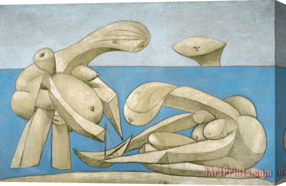 Pablo Picasso On The Beach (la Baignade) Stretched Canvas Print / Canvas Art