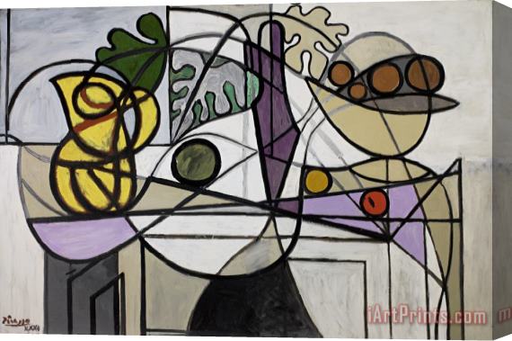 Pablo Picasso Pitcher And Fruit Bowl Stretched Canvas Print / Canvas Art