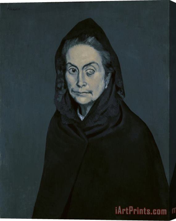 Pablo Picasso Portrait De Carlota Valdivia (appele Plus Tard La Celestine) (la Celestina) Stretched Canvas Print / Canvas Art