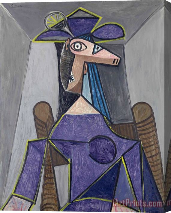 Pablo Picasso Portrait De Femme (dora Maar) Stretched Canvas Print / Canvas Art