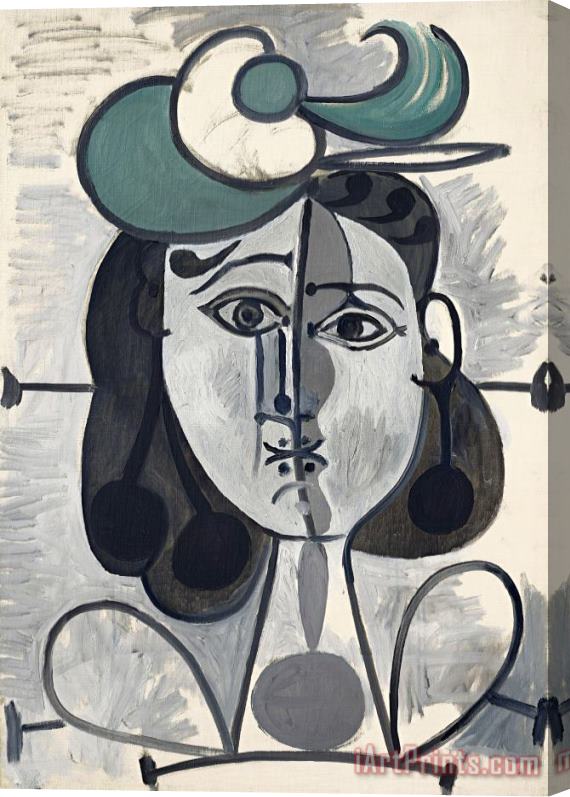 Pablo Picasso Portrait De Francoise Gilot Stretched Canvas Print / Canvas Art