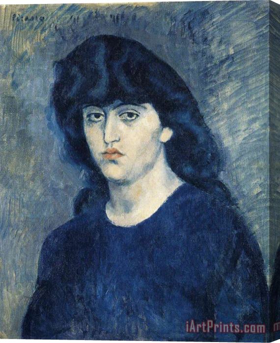 Pablo Picasso Portrait of Suzanne Bloch 1904 Stretched Canvas Painting / Canvas Art