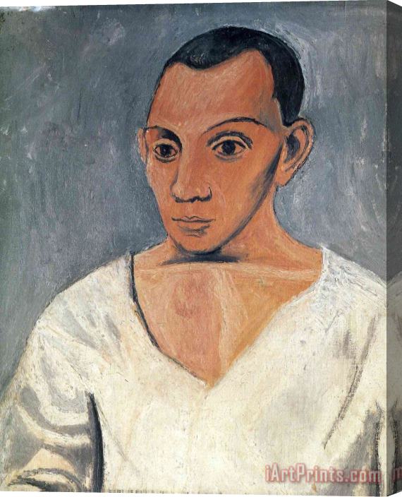 Pablo Picasso Self Portrait 1906 3 Stretched Canvas Print / Canvas Art