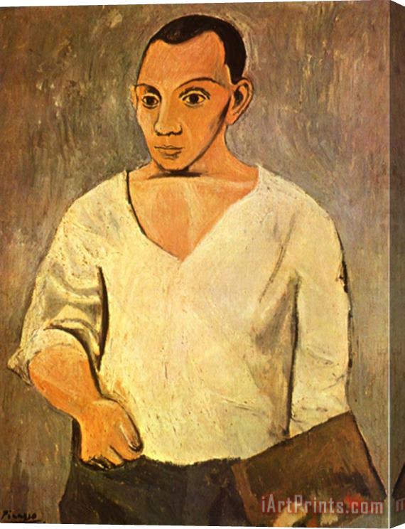 Pablo Picasso Self Portrait C 1906 Stretched Canvas Painting / Canvas Art