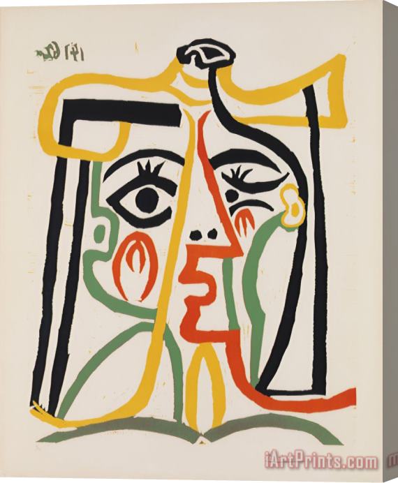 Pablo Picasso Tete De Femme (head of a Woman) Stretched Canvas Print / Canvas Art