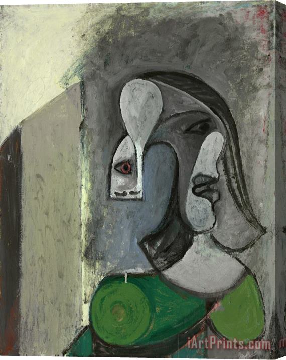 Pablo Picasso Tete De Femme a Deux Profils, 1939 Stretched Canvas Print / Canvas Art