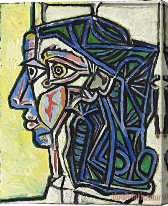 Pablo Picasso Tete De Femme Stretched Canvas Print / Canvas Art