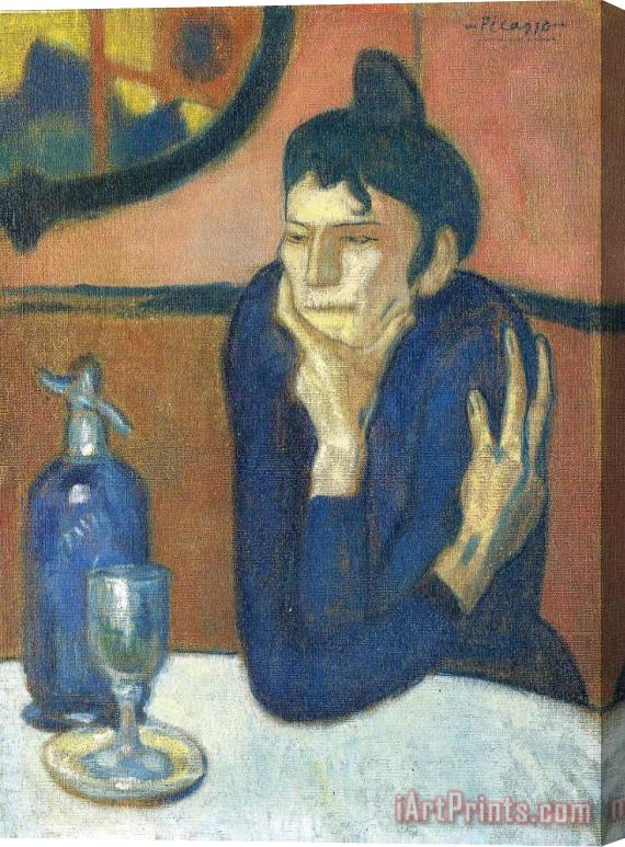 Pablo Picasso The Absinthe Drinker 1901 Stretched Canvas Print / Canvas Art