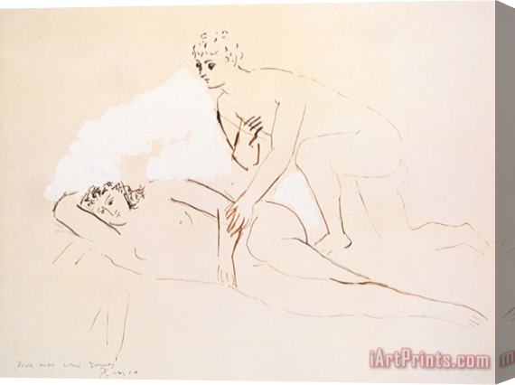 Pablo Picasso The Lovers Les Amoureux Stretched Canvas Print / Canvas Art