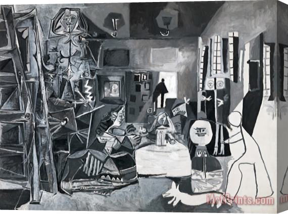 Pablo Picasso The Maids of Honor (las Meninas, After Velazquez) (les Menines, Vue D'ensemble, D'apres Velazquez) Stretched Canvas Print / Canvas Art