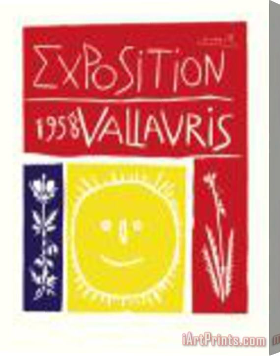 Pablo Picasso Vallauris Exposition C 1958 Stretched Canvas Print / Canvas Art