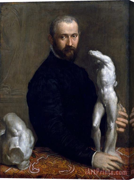 Paolo Caliari Veronese Portrait of Alessandro Vittoria Stretched Canvas Print / Canvas Art