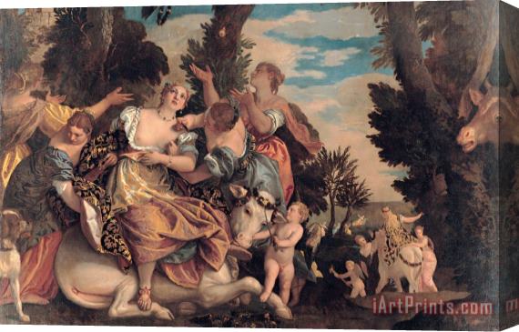 Paolo Caliari Veronese Rape of Europa Stretched Canvas Painting / Canvas Art