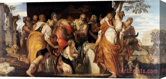 Paolo Caliari Veronese The Anointment of David Stretched Canvas Print / Canvas Art