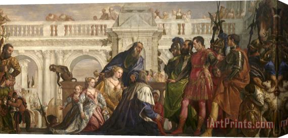 Paolo Caliari Veronese The Family of Darius Before Alexander Stretched Canvas Print / Canvas Art