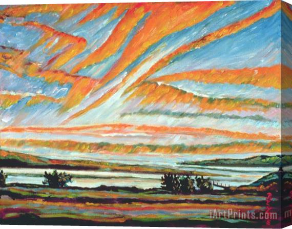 Patricia Eyre Sunrise Les Eboulements Quebec Stretched Canvas Print / Canvas Art