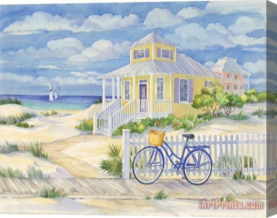 Paul Brent Beach Cruiser Cottage II Stretched Canvas Print / Canvas Art