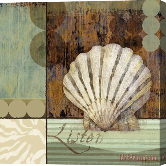 Paul Brent Contemporary Shell I Stretched Canvas Print / Canvas Art
