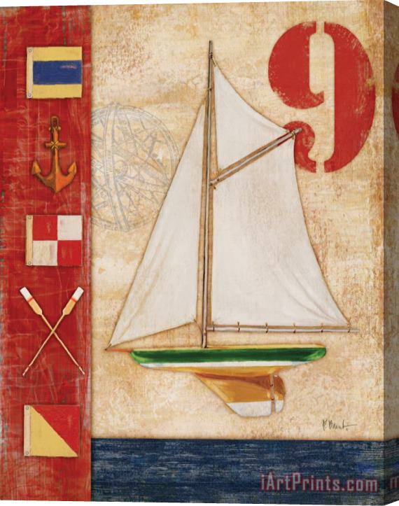 Paul Brent Model Yacht Collage I Stretched Canvas Painting / Canvas Art