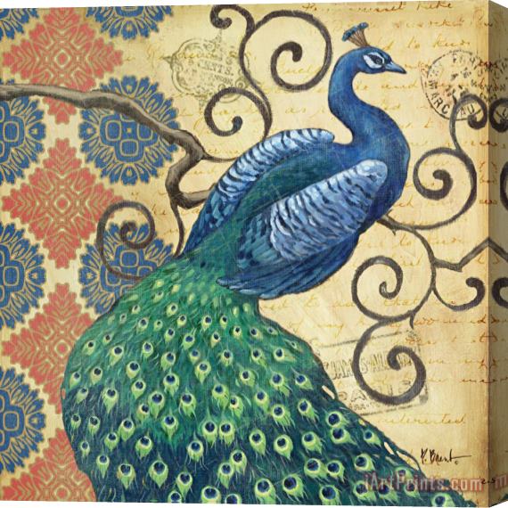 Paul Brent Peacock's Splendor I Stretched Canvas Print / Canvas Art