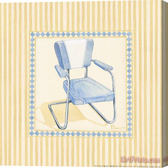 Paul Brent Retro Patio Chair III Stretched Canvas Print / Canvas Art