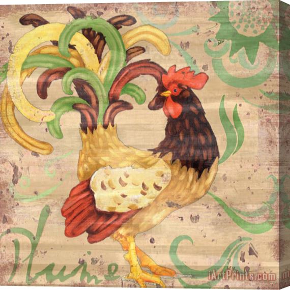 Paul Brent Royale Rooster III Stretched Canvas Print / Canvas Art
