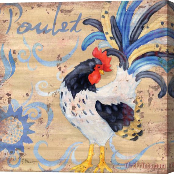 Paul Brent Royale Rooster Iv Stretched Canvas Print / Canvas Art