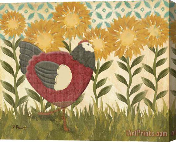 Paul Brent Sunny Hen I Stretched Canvas Painting / Canvas Art
