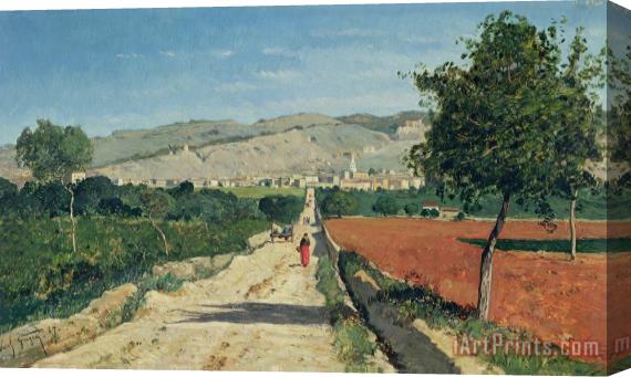 Paul Camille Guigou Landscape in Provence Stretched Canvas Painting / Canvas Art