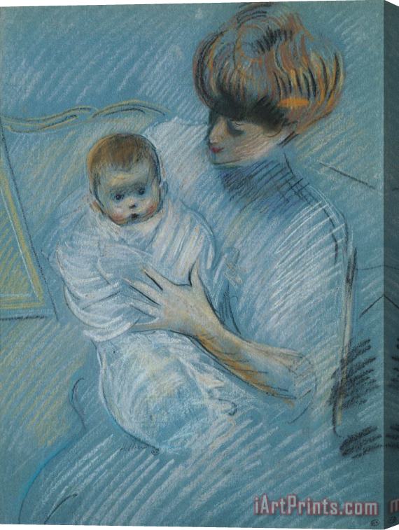 Paul Cesar Helleu Maternity Stretched Canvas Print / Canvas Art