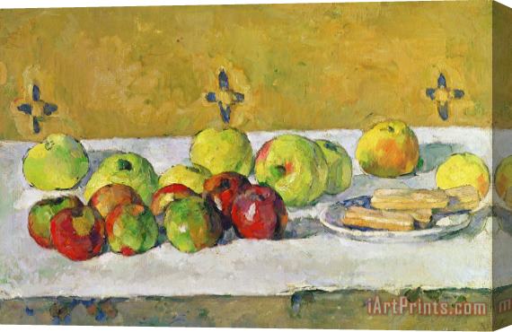 Paul Cezanne Apples and Biscuits Stretched Canvas Painting / Canvas Art
