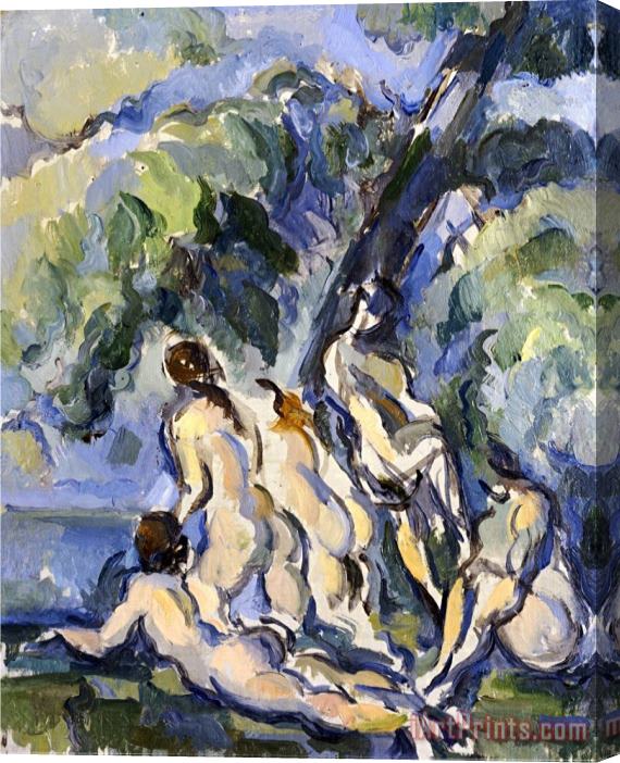 Paul Cezanne Bathing Study for Les Grandes Baigneuses Circa 1902 1906 Stretched Canvas Painting / Canvas Art