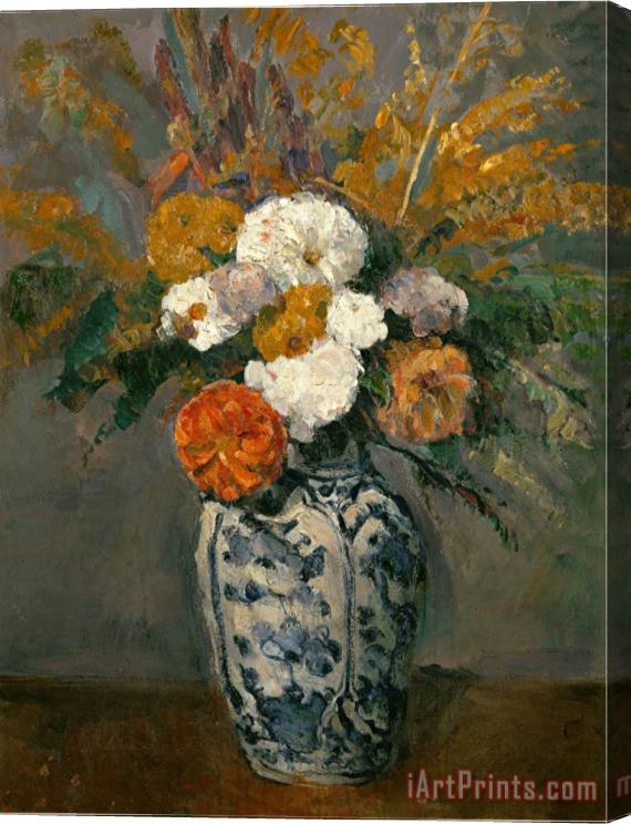Paul Cezanne Dahlias Circa 1873 Stretched Canvas Print / Canvas Art