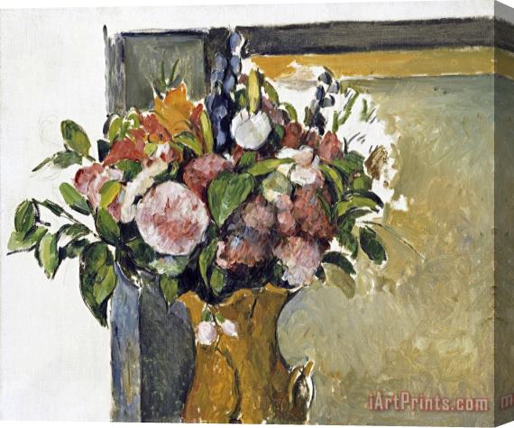 Paul Cezanne Flowers in a Vase Stretched Canvas Print / Canvas Art