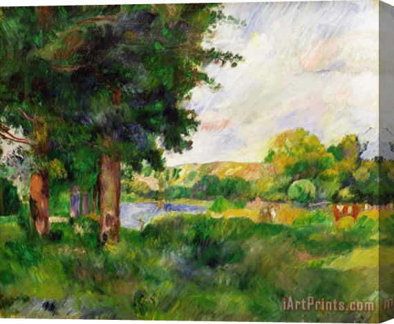 Paul Cezanne Landscape Stretched Canvas Painting / Canvas Art