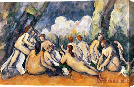 Paul Cezanne Large Bathers II 1900 1906 Stretched Canvas Painting / Canvas Art