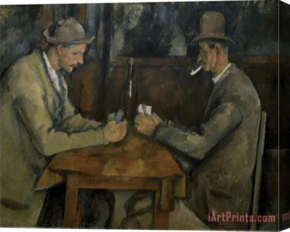 Paul Cezanne Les Joueurs De Cartes Stretched Canvas Print / Canvas Art