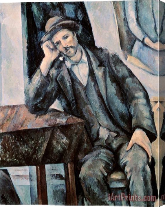 Paul Cezanne Man Smoking a Pipe Stretched Canvas Print / Canvas Art