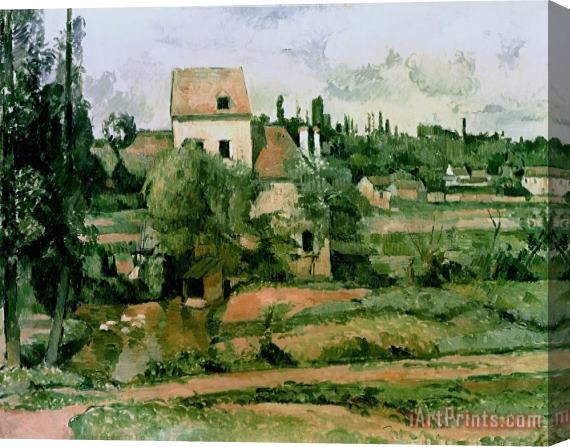 Paul Cezanne Moulin De La Couleuvre at Pontoise for Detail See 67881 1881 Oil on Canvas Stretched Canvas Painting / Canvas Art