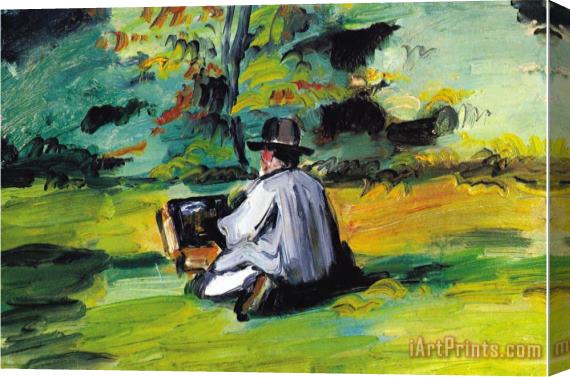 Paul Cezanne Painter at Work Stretched Canvas Print / Canvas Art