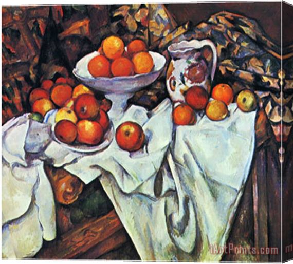 Paul Cezanne Pommes Et Oranges Stretched Canvas Painting / Canvas Art