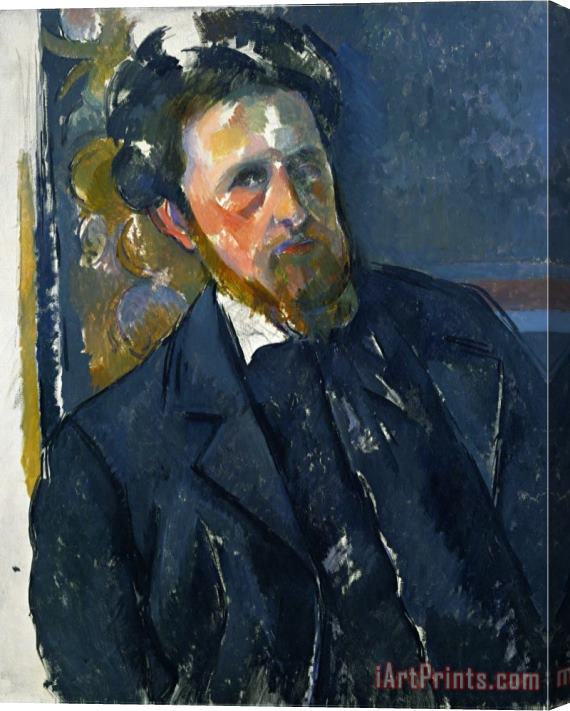 Paul Cezanne Portrait of Joachim Gasquet Stretched Canvas Print / Canvas Art