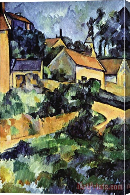Paul Cezanne Road Curve in Montgerout Stretched Canvas Painting / Canvas Art