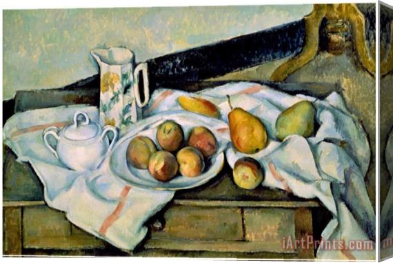 Paul Cezanne Still Life of Peaches And Pears Stretched Canvas Print / Canvas Art