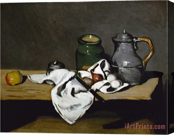 Paul Cezanne Still Life with Teapot Stretched Canvas Print / Canvas Art